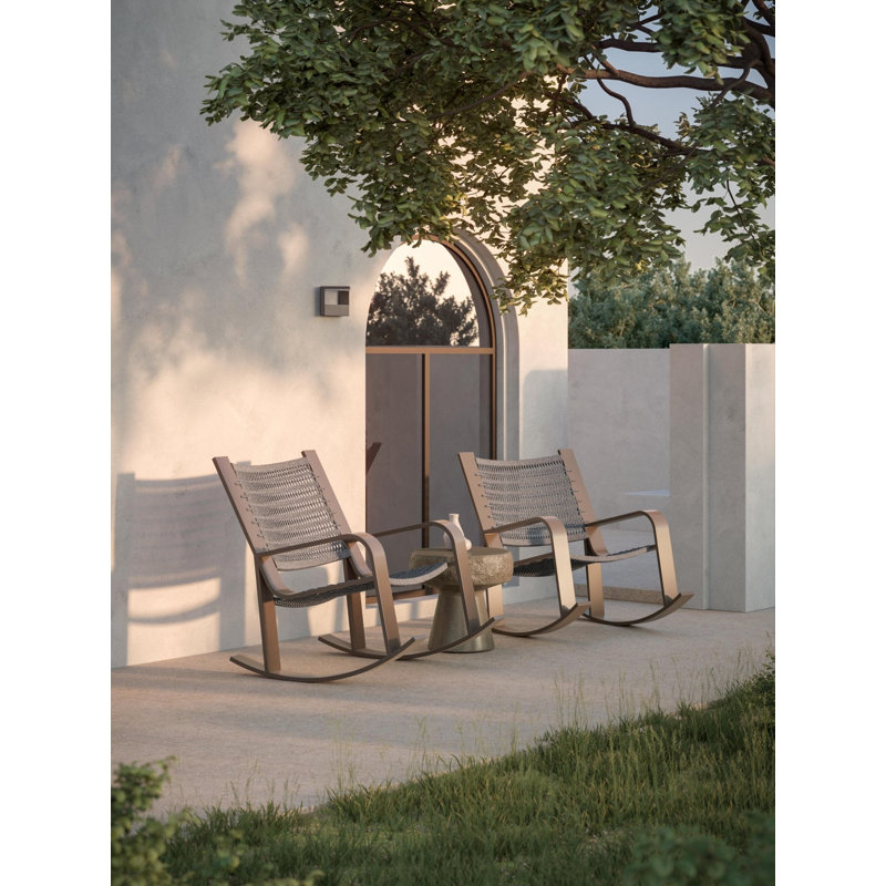 Cozumel Rocking Chair, Matte Bronze