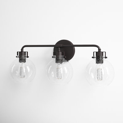 Byrne 3 Light Seeded Dimmable Vanity Light