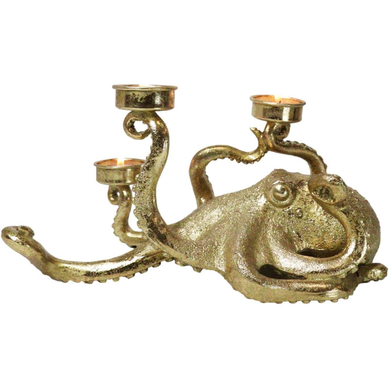 Ciceklic 5.25'' H Polyresin, Gold