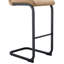 Tabouret de bar en tissu brun (2), 42,5 pouces de hauteur - Confortable et moderne. Siège. Cadre en métal noir. Base antidérapante. Ensemble de 2 tabourets 42,5 po faciles à assembler Style et confort. Fabrication douce. Rapide