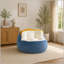 Canapé-pouf surdimensionné multicolore en fausse fourrure-507327591