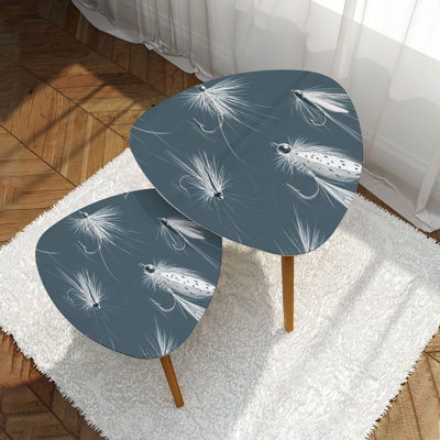 Ensemble de 2 tables basses gigognes Triangle