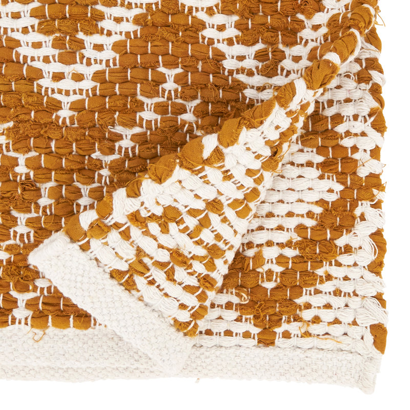 Chemin de table Diamond Weave Chindi, Or