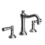 Jacobean Widespread Bathroom Faucet with Drain Assembly