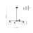 Contemporary Quartet Clear Glass Chandelier