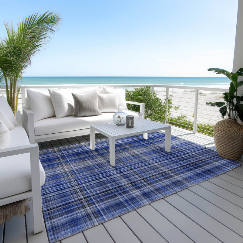Tapis intérieur / extérieur Kinslee, Rectangle 8 pi x 10 pi