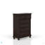 Commode 5 tiroirs cerisier foncé
