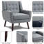 Stephanny 73.7 Cm Wide Tufted Velvet Armchair-38667765
