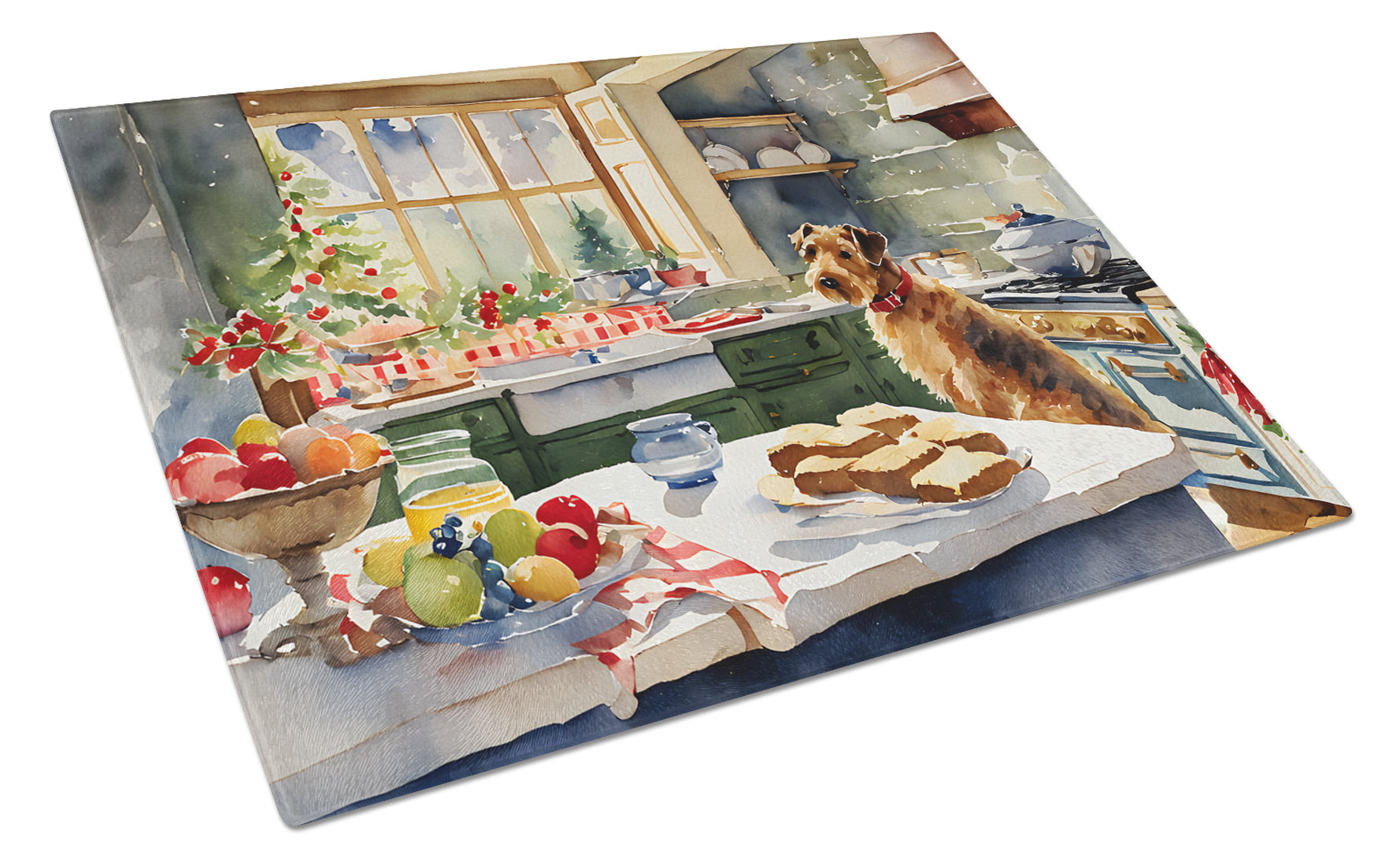 Caroline's Treasures Tappetino Assorbente Per Piatti Con Airedale Terrier: Decorativo E Funzionale, 35,6x53,3 Cm