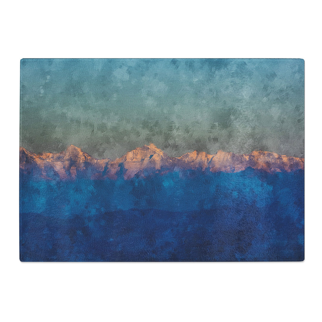 Tempered Glass High Mountain Peaks of the Alps Chopping Board