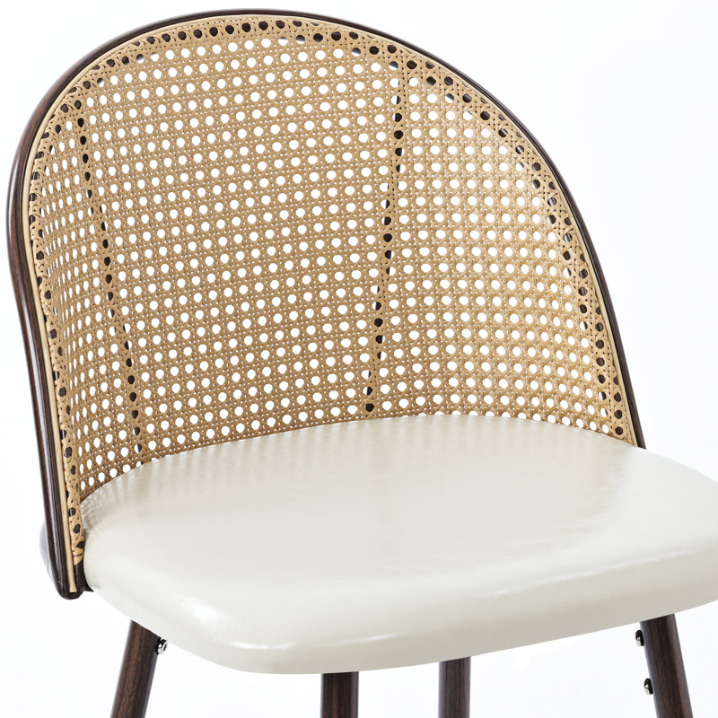 Tabouret de comptoir 25,6 po Cassadra, Blanc