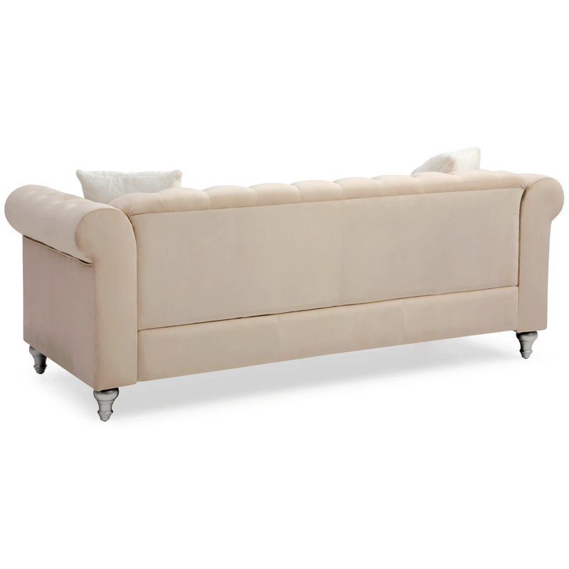 Canapé rembourré Calub, Beige