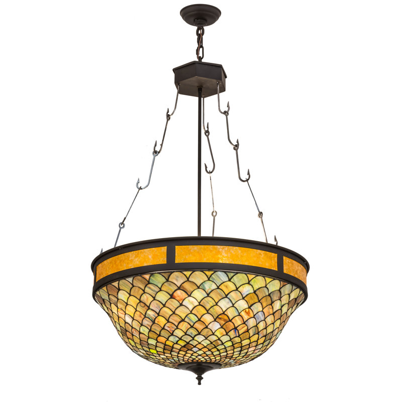 Luminaire suspendu bol 4 lumières Greenbriar
