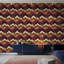 Papier peint abstrait avec motif de zigzag abstrait-1318575874