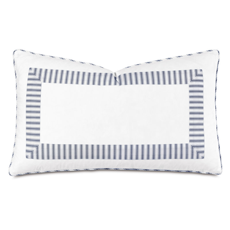Blass Ticking Lumbar Pillow Cover & Insert, Navy
