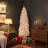6.5ft. Royal Grove Fir White Pencil Christmas Tree with Clear Lights-1785148473