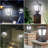 Solar Post Cap Lights With Auto On/off - Ip65 Waterproof Outdoor Lighting For Deck, Fence, Patio(4x4/5x5/6x6 Wood/vinyl Posts)- 6000k/3000k, 12h Runtime - 2-pack, Black