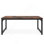 Table de salle à manger 71 "industrielle pour 6 à 8 personnes, table de salle à manger rectangulaire rustique avec structure en métal robuste, poste de travail ou soirée de jeux - brun rustique et noir