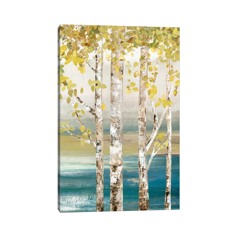 Down By The River III by Allison Pearce - Painting on Canvas, Wrapped Canvas, 30.48 cm H x 45.72 cm W
