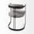 Gray and Black Upholstered Dining Arm Chair-1848874890-1848874891