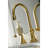 Kingston Brass NuFrench Two-Handle 3-Hole Deck Mount Widespread Bathroom Faucet with Brass Pop-Up Drain-50911803