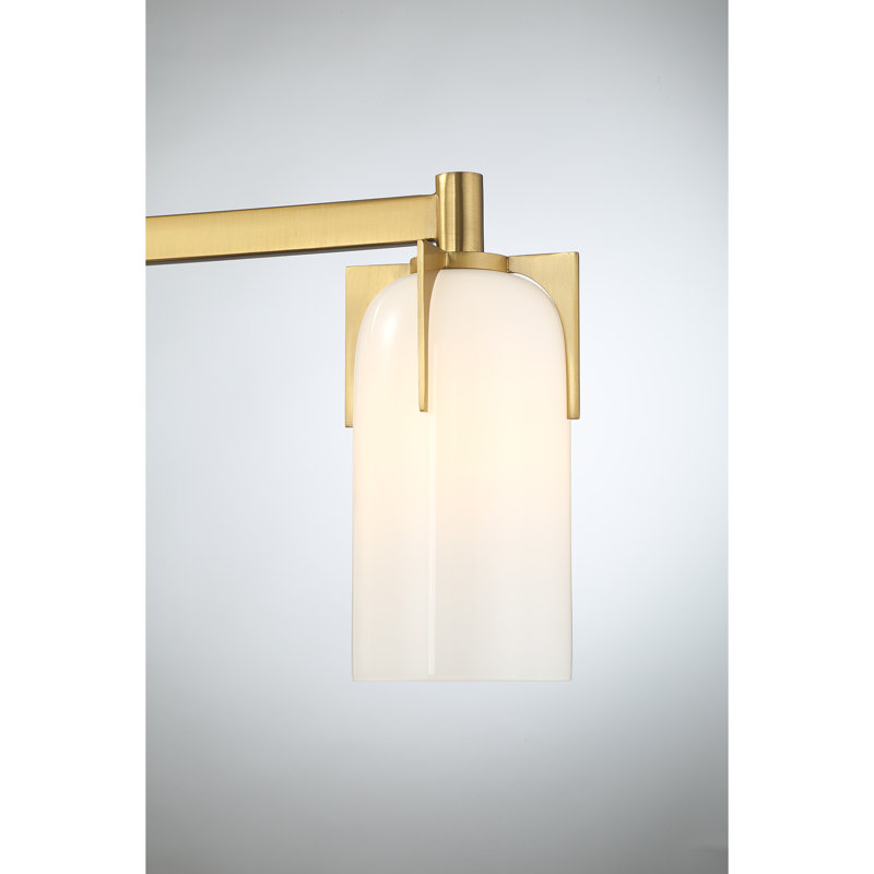 Irela 3-Light Vanity Light in Brass, Brass, 8.5" H x 24" W x 24" D, 3 Lights