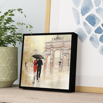 « romantique paris ii », reproduction d’art sur toile tendue encadrée