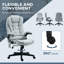 Fauteuil de bureau inclinable confortable avec fonction de massage et de chauffage avancée-1025297007