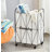 Collapsible Rolling Iron Wire Laundry Hamper-1067028361
