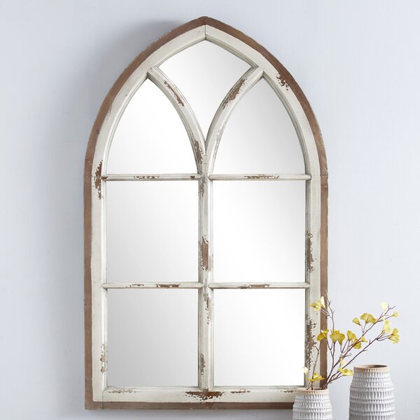 Ophelia & Co. Adcock Wood Arch Wall Mirror | Wayfair
