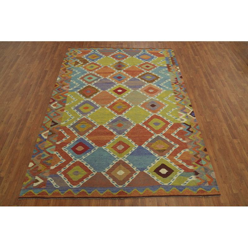 Geometric Kilim Oriental Area Rug 7x10