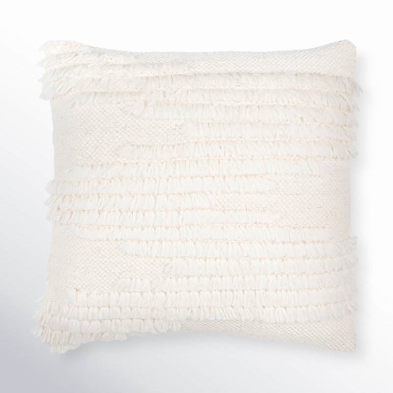 Emberly Square Pillow Cover, 18" x 18", Polyester/Polyfill
