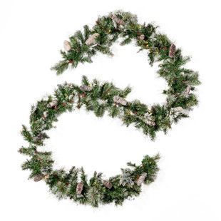 13” Snow Cedar Berry & Pinecone Pick - Decorator's Warehouse