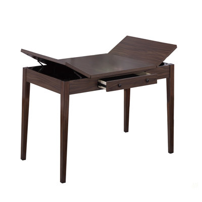 Table de salle à manger noyer avec tiroirs intégrés
