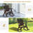 Outsunny Outdoor Wooden Rocking Chair, Rustic Adirondack Rocker With Slatted Seat, High Backrest, Armrests For Patio, Garden, And Porch, Large, Brown