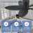 42" 5-blade Indoor Tropical Flush Mount Ceiling Fan With Light And Remote/app Control-1389845908