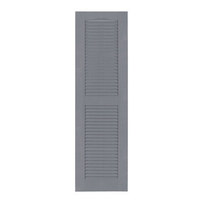 Custom Louvered Shutter with Cathedral Top