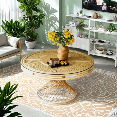 Creative Country-style Durable Rattan Round Table