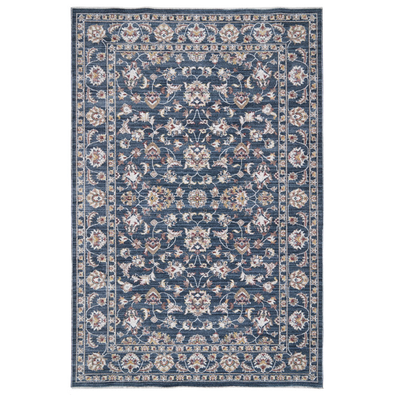 Charlton Home® Machine Woven / Power Loomed Polyester Sarouk Rug, Rectangle 7'10" x 10'