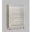 Commode de chambre à coucher 1 tiroir 5 pièces Glam