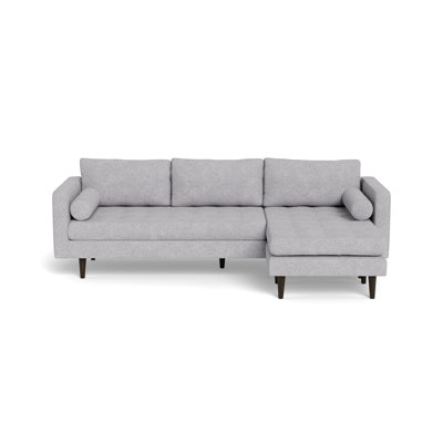 Jackie Reversible Sofa Chaise, Travis Pewter
