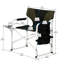Fauteuil surdimensionné avec rembourrage confortable Ernestine - Table d'appoint et rangement pour le camping