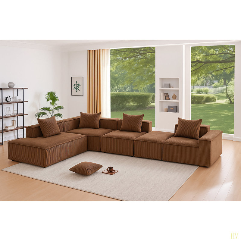 Canapé modulaire de qualité supérieure, ensemble modulaire de qualité supérieure, L 111,41 po x l 96,06 po