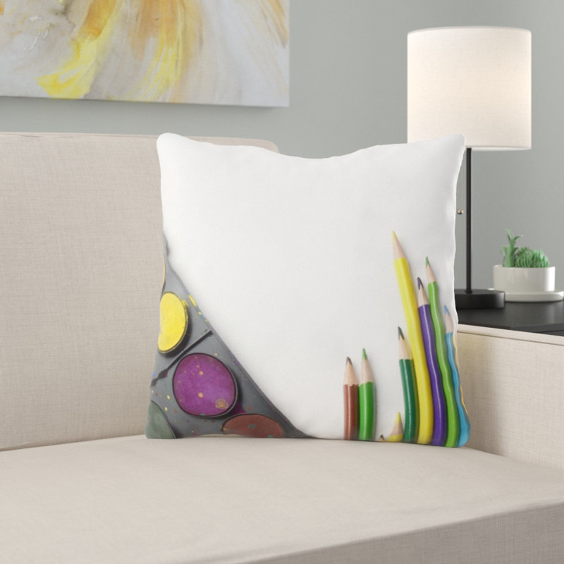 Coussin de retour à l’école Bakerstown, Microsuède, Intérieur 