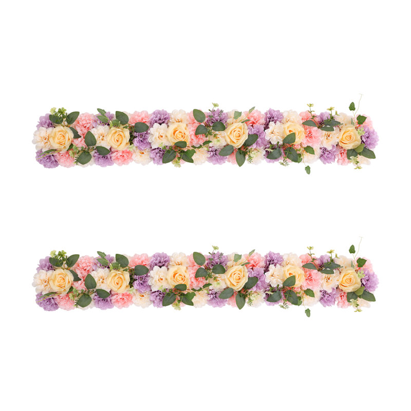 Plastic Mixed Floral Arrangement, Light Purple