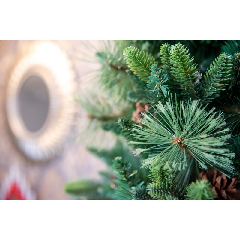 Lighted Artificial Christmas Tree, 8 ft.