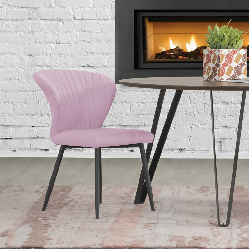 Chaise d'appoint Sophia (ensemble de 2), Rose