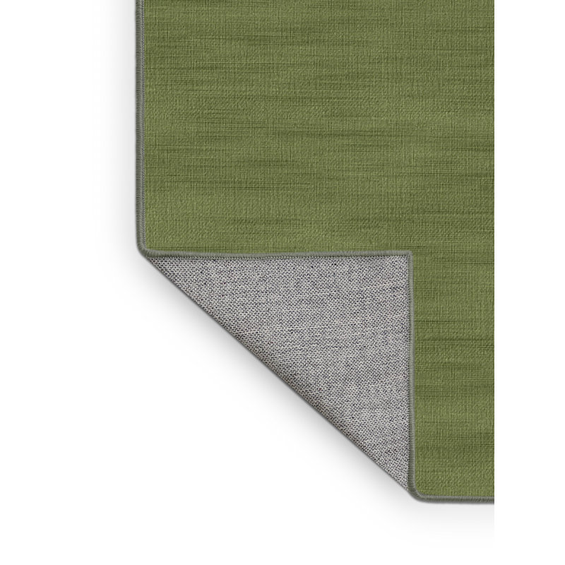 Tapis vert uni lavable à la machine, Rectangulaire 8 pi x 12 pi