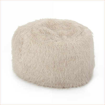 5 Foot Large Faux Fur Bean Bag Chair for Adults, Comfortable Lounger for Home Living Room Bedroom |faux fur|taupe