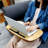 Bamboo Bed Table with Cushion Base Anti-Slip Plugs Laptop Tablet Folding Desk Sturdy Natural Bamboo Surface Bed Tray